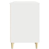  Stol Bijela visokog sjaja Konstruirano drvo 142,5 x 50 x 75 cm | Eponuda.ba