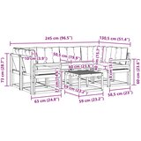  Set vanjskih sofa 7 kom. Prirodna i bež | shoptok.hr