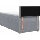  Boxspring krevet s madracem Svjetlosiva 100 x 200 cm Tkanina - Svjetlosiva 100 x 200 cm Dizajn linija | shoptok.hr