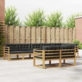  Set vanjskih sofa 6 kom. Bijela i antracit Poliester | Eponuda.com