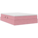  Krevet s madracem i skladištem Ružičasta 140 x 190 cm Baršun | shoptok.hr