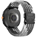 INF Združljiv s Samsung Galaxy Watch 8 Classic 40/44mm najlonski pleten elastični pašček Black+Grey, (5000085464) | Shoptok.si