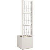  Vrtni saksija s rešetkom Bijela 36 x 36 x 140 cm PP | Eponuda.com