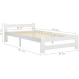  Za krevet od masivne borovine bijeli 90 x 200 cm | shoptok.hr