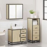vidaXL 3-dijelni set kupaonskog namještaja boja hrasta sonome drveni | shoptok.hr