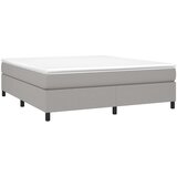  Okvir za krevet s oprugom svjetlosivi 160 x 200 cm od tkanine | Eponuda.com