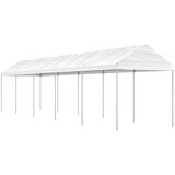 vidaXL Paviljon s streho bel 11,15x2,28x2,69 m polietilen Cene