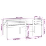  Visoki krevet voštano smeđi 75x190 cm od masivne borovine | shoptok.hr