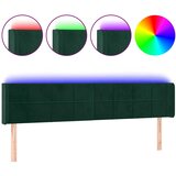  LED uzglavlje tamnozeleno 163x16x78/88 cm baršunasto | Eponuda.com