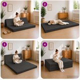 SOFA na razvlačenje 120 x 67 x 45 cm Tamnosiva | shoptok.hr