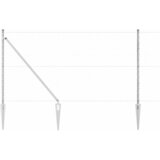 Heksagonalna ograda s stubom 25 x 1,2 m Pocinčani čelik Srebrna | shoptok.hr