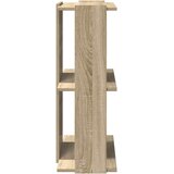 Regal za knjige s 3 razine boja hrasta 60x30x80 cm drveni | Eponuda.com