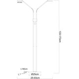 Globo 58504-2SSA-LED prigušiva podna lampa SILVIO 2x6,5W/230V 2700/3350/4000K bež | Eponuda.com