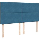 vidaXL Otomanski posteljni okvir z vzmetnicami moder 180x200cm žamet | Shoptok.si