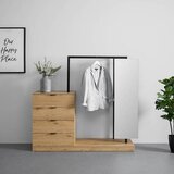 Bessagi Home Predsoba Connor, Barva Hrasta, Črna | Shoptok.si