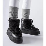 Gemre Black snow boots on a chunky platform Elvio | shoptok.hr