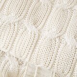 Catherine Lansfield Bela/bež pletena odeja 130x170 cm Chunky Marl Knit – | Shoptok.si