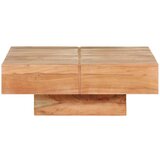 Maison Chic Klubska mizica - kavna mizica - Nizka mizica 80x80x28 cm trden akacijev les, (21753849) Cene