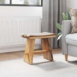  Stolica za tuširanje Prirodna 50 x 30 x 44 cm Čvrsto drvo suar | shoptok.hr
