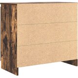  Komoda s ladicama dimljenog hrasta 71x35x65cm konstruirano drvo | shoptok.hr