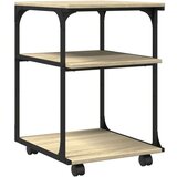  Stojalo za tiskalnik 3-nadstropno sonoma hrast 43x48x64 cm les, (5000152782) | Shoptok.si