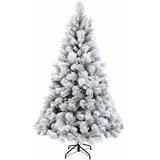  Umjetno božićno drvce s kuglicom 180 cm 300 LED lampica - Zelena i bijela 180 cm s LED-ima i ružičastim lopticama | shoptok.hr