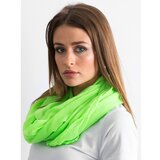Fashion Hunters Fluo green scarf with rhinestones Cene