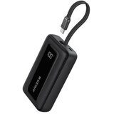 Anker Zolo Powerbank 10000 mAh, 30W z vgrajenim kablom USB-C, črn | Shoptok.si
