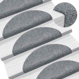  Prostirke za stepenice, samoljepljive, 20 kom, 56x17x3 cm, svijetlo sive, poluokrugle | shoptok.hr