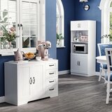  Komoda moderni stil 4 ladice 1 ormarić 105 cm x 40 cm x 76 cm bijela | shoptok.hr