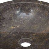 vidaXL Umivaonik sivi Ø 40 x 12 cm mramorni | shoptok.hr