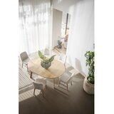 Rowico Okrogla raztegljiva jedilna miza v hrastovem dekorju v naravni barvi ø 130 cm Glenside – | Shoptok.si