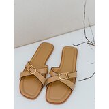 DStreet Klapki damskie khaki | ePonuda.com