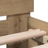  Okvir kreveta od hrastovine 90 x 190 cm napravljen od inženjerskog drva | shoptok.hr