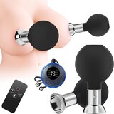 SuperLove E-Stim Nipple Suction Cups Black-Silver Cene