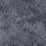  Faux Rabbit Fur Rug Antracit 200 x 280 cm Poliester | shoptok.hr