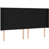  LED uzglavlje crno 163 x 16 x 118/128 cm od tkanine | Eponuda.ba