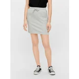 Pieces Light Grey Skirt with Tie Chilli - Women