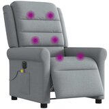 Maison Chic Električni masažni naslanjač - Relax naslanjač svetlo sivo blago, (22134260) | Shoptok.si