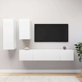  4-dijelni set TV ormarića bijeli od iverice | shoptok.hr