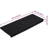  Samoljepljivi otirači za stepenice 30 kom crni 65x24,5x3,5 cm | shoptok.hr
