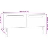 Naslon za glavo enostavne zasnove cappuccino 180 cm umetno usnje, (22049757) | Shoptok.si