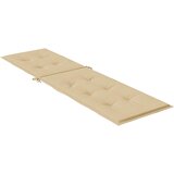  Jastuk za ležaljku prošarani bež (75 + 105) x 50 x 4 cm tkanina | shoptok.hr