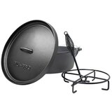 Klarstein Galloway, lonec iz litega železa, 6.0 barbecue lonec, lito železo, nogice, velikost M/6 qt/5,5 l Cene
