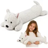 Highland Plush Dog Cuddly Toy White 60 cm