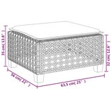  Vrtni stolac s jastukom bež 63,5x56x32 cm poliratan | shoptok.hr