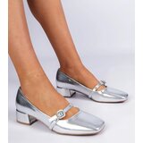 Gemre Silver elegant pumps decorated with rhinestones Elifat | ePonuda.com