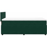Box spring krevet s madracem tamnozeleni 90x200 cm baršunasti | shoptok.hr