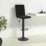  Barski stolac crni baršunasti Crna | Shoptok.si