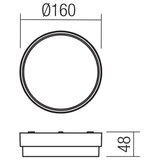  Redo 90516 - LED spoljašnje plafonsko svetlo URANIA LED/10W/230V IP65 antracit | Eponuda.com